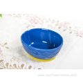 Custom Blue Ceramic Bakeware Plate Tableware Bowl